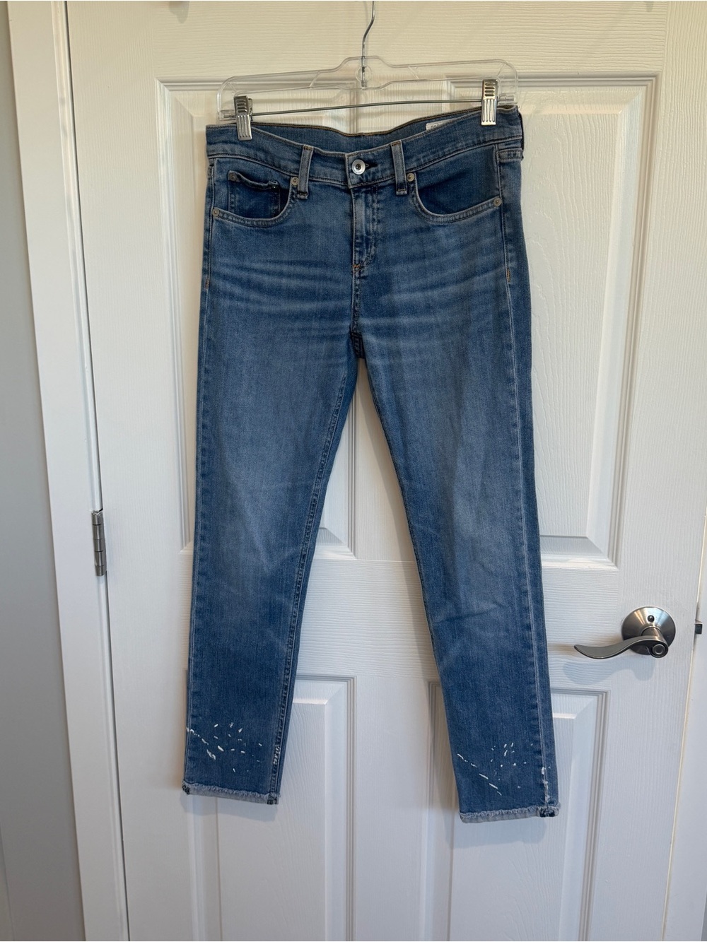 Rag & Bone Dre Paint Splatter Capri Jeans - Picture 3 of 7